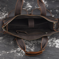 Sac à main pour ordinateur portable en cuir véritable pour homme L1016, de haute qualité, grande capacité