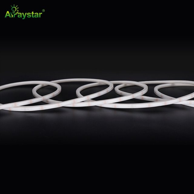 Ultra Slim Small Size LED Neon Strip Lights 5*5mm 3-Sided Emission Flex Light 24V IP67 with Silicone for Landscape Use