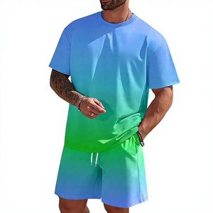 Conjunto de Camisetas de Moda Americana para Hombre, Verano 2025, Casual, Ecológico, con Transferencia Térmica Digital 3D - Product Image 1