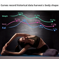 Balance intelligente d'analyse de la composition corporelle, moniteur de poids numérique intelligent avec suivi de la composition corporelle, capacité de 180 kg