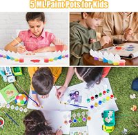 Ensemble de pots et coupelles vides en acrylique de 3 ml avec couvercles pour le stockage, compatibles avec le verre