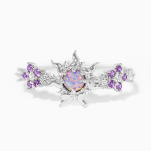 Nuevo Anillo Ajustable Abierto con Diseño <span class=keywords><strong>de</strong></span> Flor y Animal <span class=keywords><strong>de</strong></span> Circonita Dulce y Colorida <span class=keywords><strong>para</strong></span> Mujeres y Niñas - Product Image 6