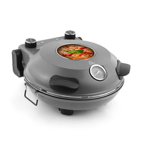 Four à pizza électrique rond multifonctionnel 1200W, antiadhésif, automatique, pour usage domestique