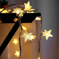 Guirlande lumineuse LED en fil de cuivre à piles, personnalisable, pour intérieur, motif étoile, idéale pour enfants - Vente chaude