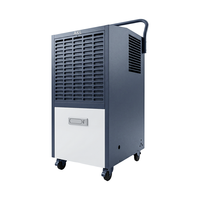 Déshumidificateur commercial certifié CE 90L avec contrôle automatique de l'humidité et drainage continu