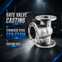 Vanne à opercule en acier inoxydable moulé CF8 CF8M, fabrication de précision par procédé de cire perdue, solution solide, taille personnalisée DN500, finition usinée, OEM