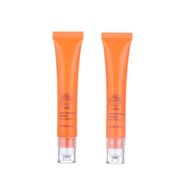 Tube de massage à bille unique personnalisé, gloss à lèvres orange, huile à lèvres, tube à roulettes pour baume à lèvres, emballage pour crème pour les yeux
