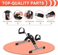 Mini vélo d'exercice pliable pour bras, jambes et pieds, idéal pour la rééducation, la maison ou le bureau, pour personnes âgées