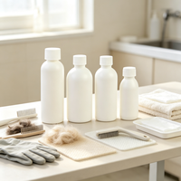 Bouteille de stockage de liquide en PEHD avec bouchon à vis antidérapant pour solutions de soins pour animaux, engrais liquides, échantillons agricoles et emballage de liquides