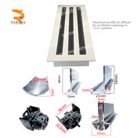 Meilleure Vente Nouveau Produit Ventech Diffuseur Linéaire à Fentes en Aluminium Moderne et Durable pour Climatisation, Boîtier de Surpression pour Salon, Sous-sol, Extérieur