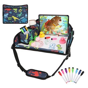 Échantillon gratuit plateau de voyage personnalisable en polyester pour enfants bureau de jeu multifonction pour tout-petits poussette siège de voiture organisateur suspendu - Product Image 1
