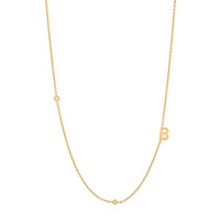 Collier fin hypoallergénique en argent plaqué or 18 carats Plata 925 avec initiale, idéal pour l'automne, le quotidien, élégant, cadeau pour femme, vente en gros