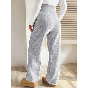 <span class=keywords><strong>Pantalon</strong></span> de maternité en polaire chaud d'hiver, <span class=keywords><strong>pantalon</strong></span> ample à taille haute de haute qualité, <span class=keywords><strong>pantalon</strong></span> large plissé pour femmes - Product Image 4