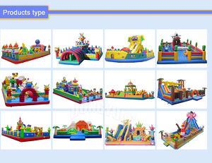 Kinder verspielte Luft matratze Spielzeug Große aufblasbare Burg mit Rutsche Ausrüstung Park Trampolin Spielzeugs tände - Product Image 3