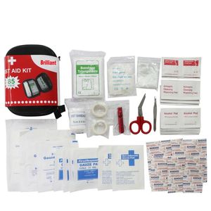 Trousse de premiers secours miniature pratique pour la maison, fournitures approuvées, petit sac de poche pour le camping, les voyages, les situations d'urgence en plein air, utilisation médicale, personnalisable - Product Image 1
