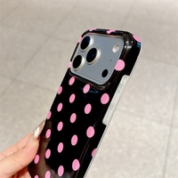 Coque de téléphone de luxe IMD tendance pour iPhone 17 18 Pro, étui antichoc en TPU souple style Ins pour iPhone 17 16 15 14 13 Pro Max
