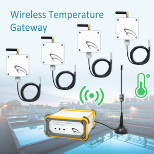 Metal probe wireless temp sensor for real-time remote temp monitoring. One base station supports up to 4 temp sensor sets - Product Image 1
