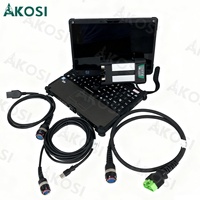 Pour l'outil technique premium VOCOM II VCADS PRO Vocom 2 d'origine avec PTT 2.8.241 VOCOM 2 88894000 + ordinateur portable Getac V110