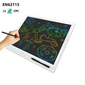 لوح للكتابة ملون بشاشة LCD مقاس 18/22 بوصة لوحة رسم للأطفال لوح ذاكرة كتابة رقمية مقاس 12 بوصة