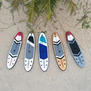 Conception personnalisée professionnelle 120 ''Stand up Paddle Board gonflable pour le surf antidérapant et évacuant la sueur Occasion d'eau