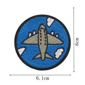 สต็อกใหม่ แผ่นปักลายการ์ตูนเครื่องบิน สำหรับตกแต่งรองเท้า กระเป๋า เสื้อผ้า - Product Image 6