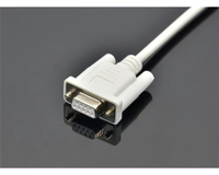 Cable de Programación PLC SC-11 para Mitsubishi Serie FX, Puerto Serie RS232, Línea de Descarga, Comunicación de Datos, 200cm, Cobre, Amsamotion
