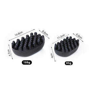 Outil de soin des cheveux Wave Hair Care : Brosse à cheveux portable en éponge plastique lavable pour personnes noires, peigne durable en caoutchouc pour boucler et tordre les cheveux - Product Image 5