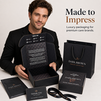 Boîte d'expédition personnalisée haut de gamme avec impression intérieure, emballage en carton ondulé pour kits d'entretien du cuir, chaussures, sacs à main, vestes et sièges de voiture