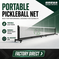 Système de poteaux de pickleball robustes de 22 pieds, 60 kg, en acier galvanisé résistant aux intempéries et à la rouille, pour terrains commerciaux extérieurs