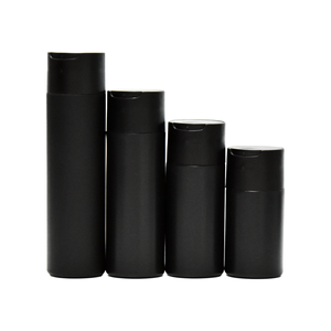 Luxury 120ml-250ml <strong>HDPE</strong> Matte Skin Care &amp; Lotion <strong>Bottles</strong> Black <strong>Plastic</strong> Cosmetic Packaging With Disc Top Cap For Shampoo - Product Image 1