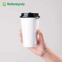 Gobelets en papier kraft compostables à paroi simple, revêtement à base d'eau, certifiés BPI, taille personnalisée, pour café chaud à emporter, vente en gros