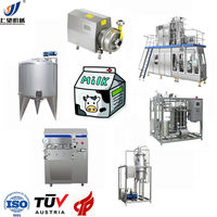 Grande ligne de production de lait pasteurisé entièrement automatique, fabricant d'équipements de transformation laitière, solution de projet clé en main