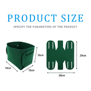 New Design Felt <strong>Storage</strong> Tray Felt Desk Tray <strong>Small</strong> <strong>Storage</strong> <strong>Basket</strong> for Pencils Pens Flowers Silverware Jewelry - Product Image 3