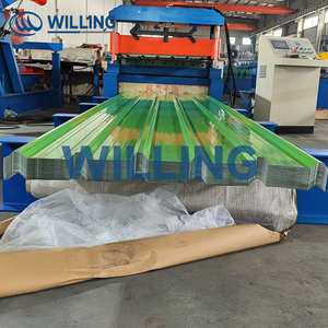 浙江省カラーグレージング鋼板屋根パネル広幅波形台形プロファイルシートロール成形機0.3-0.8mm - Product Image 2