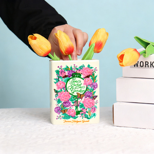 Vaso libro in ceramica vaso di Design a forma di libro vaso per la decorazione della casa - Product Image 6