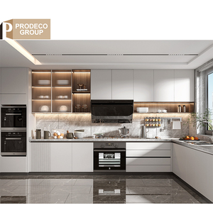 Proyecto de Apartamento de Lujo en Forma de <span class=keywords><strong>L</strong></span>, Gabinetes de Cocina Lacados Modernos, Juego Completo, Muebles de Cocina de Alta Gama para el Hogar - Product Image 6