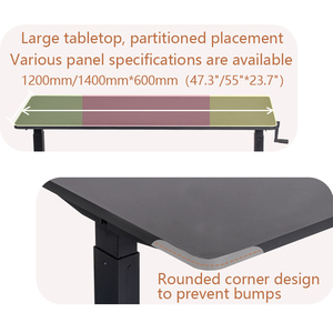 Premium <strong>Adjustable</strong> Manual Standing Desk Ergonomic Computer Desk Modern Design <strong>Low</strong> <strong>Price</strong> Home Office Commercial Office <strong>Furniture</strong> - Product Image 3