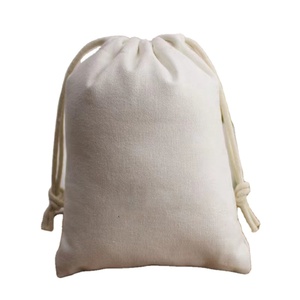 Good Quality Custom Logo Portable Reusable Printed Gift <b>Canvas</b> Cotton Double String Handbag Dust <b>Drawstring</b> <b>Bag</b> - Product Image 6