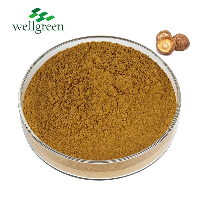 Wellgreen Factory Supply 30% 50% Polysaccharides Mushroom Shitake Mushroom Extract
