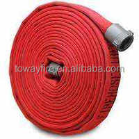Tuyau d'incendie de qualité supérieure rouge/blanc, à simple/double gaine, 2/3 couches, avec raccord NH
