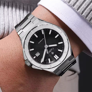 Nuevo Reloj Deportivo Automático para Hombre <span class=keywords><strong>CADISEN</strong></span> 8042 de 40MM, Reloj de Pulsera de Acero Inoxidable con Cristal de Zafiro, Movimiento Mecánico NH35A Miyota de Moda - Product Image 2