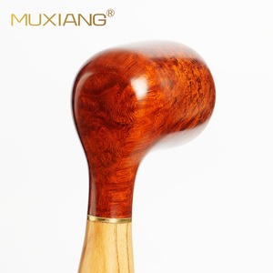 MUXIANG Briarwood Smoking Pipe Straight Handle Solid Wood Handmade Freehand Style Tobacco Pipe - Product Image 3