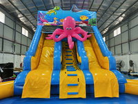Nouveau produit, toboggan gonflable commercial en PVC épaissi, jeux de parc aquatique pour enfants et adultes, location pour fêtes