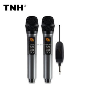 Microfono Wireless TNH WX65 Plug and Play con Frequenza Regolabile e <span class=keywords><strong>Jack</strong></span> da 3,5mm per KTV, Spettacoli e Amplificatori - Product Image 1