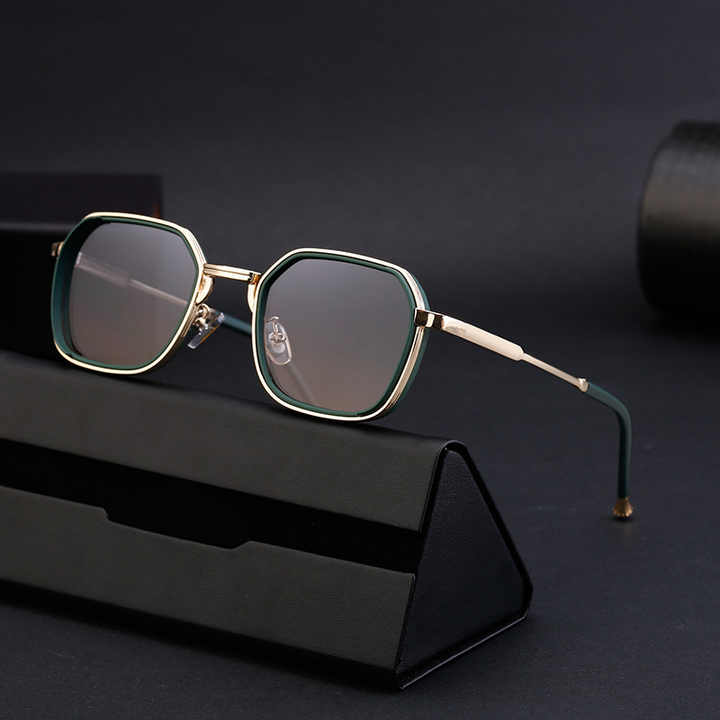 2025 Punk Oval Metal Frame Sunglasses – Luxury UV400 Unisex Fashion Eyewear