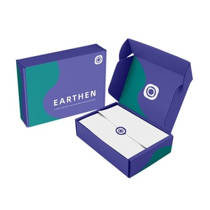 Boîte à courrier en carton personnalisée élégante, réutilisable et robuste, boîte cadeau pliable avec impression couleur pour l'emballage des produits - Product Image 5