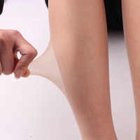 Chaussettes en nylon tricoté transparentes et écologiques pour femmes, bas cuissardes, noir et blanc unis