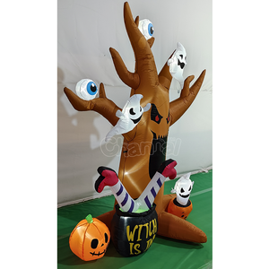 Albero Fantasma Gonfiabile Personalizzato per Esterni, Piccolo Fantasma di <span class=keywords><strong>Halloween</strong></span>, Fantasma Carino con Zucca per Decorazioni Festive - Product Image 2