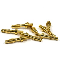 Adaptateur USB de sécurité à montage sur circuit imprimé, connecteur banane électrique, borne de liaison à vis, 2 mm, 4 mm, plaqué or, double connecteur BNC