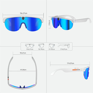 Gafas Inteligentes XIQUN G5 con Gradiente Naranja, Versión con Cámara, Asistente de Voz con IA, Ajuste de Distancia Interpupilar, Carga Magnética - Product Image 3